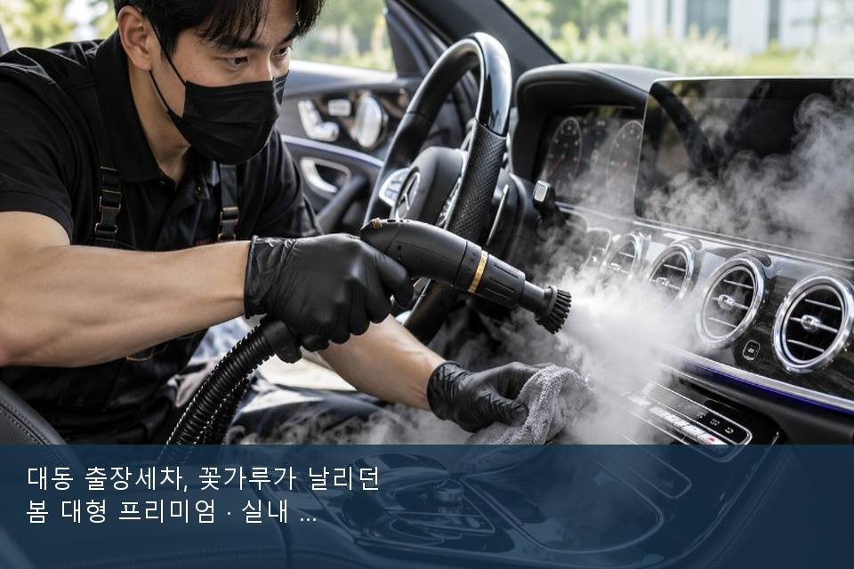 대동 출장세차, 꽃가루가 날리던 봄 대형 프리미엄 · 실내 냄새를 연 기록